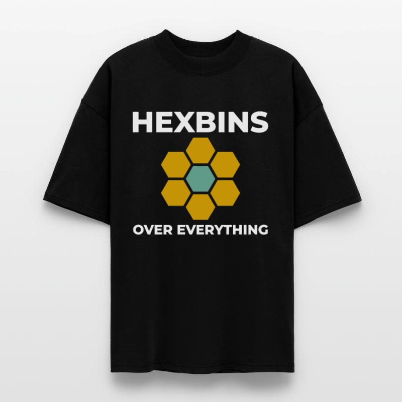 Hexbins Data Visualization GIS Mapping Spatial Stanley/Stella Oversized Unisex Organic T-shirt Blaster 2.0