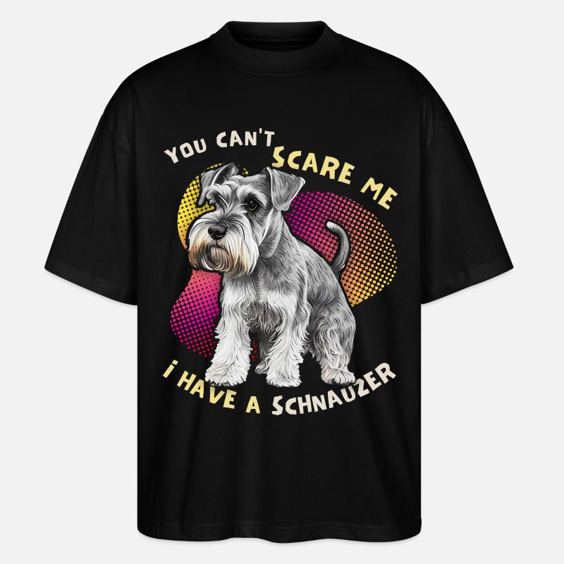 Schnauzer, Schnauzer-Terrier, drôle de dicton - T-shirt bio Blaster 2.0 coupe oversize Stanley/Stella Unisexe - noir