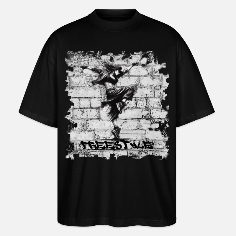 Freestyle - Stanley/Stella Oversized Unisex Bio T-Shirt Blaster 2.0 - Schwarz