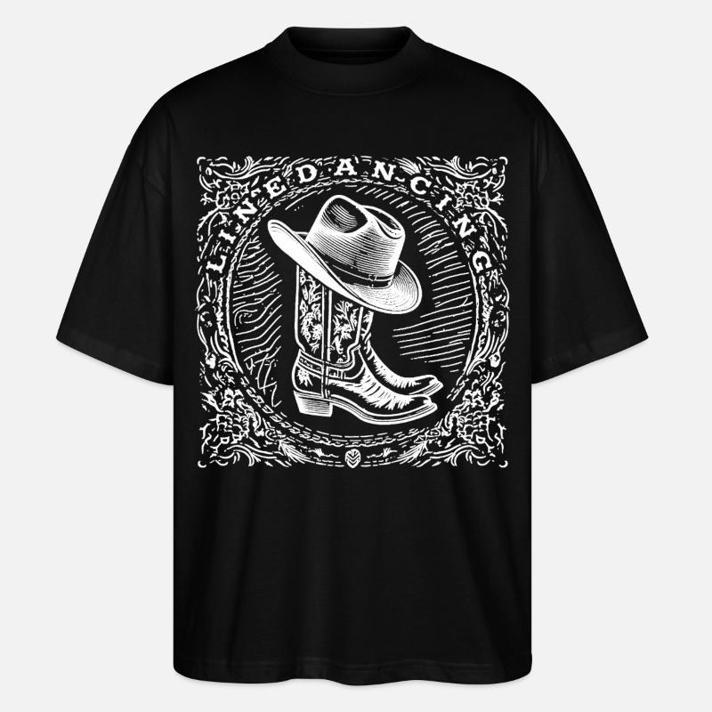 Linedancing - Stanley/Stella Oversized Unisex Bio T-Shirt Blaster 2.0 - Schwarz