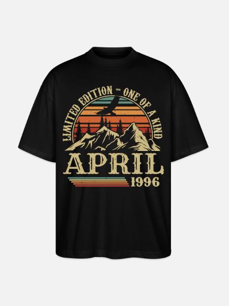 Best Birthday Gift April 1996 - Stanley/Stella Oversized Unisex Organic T-shirt Blaster 2.0 - black