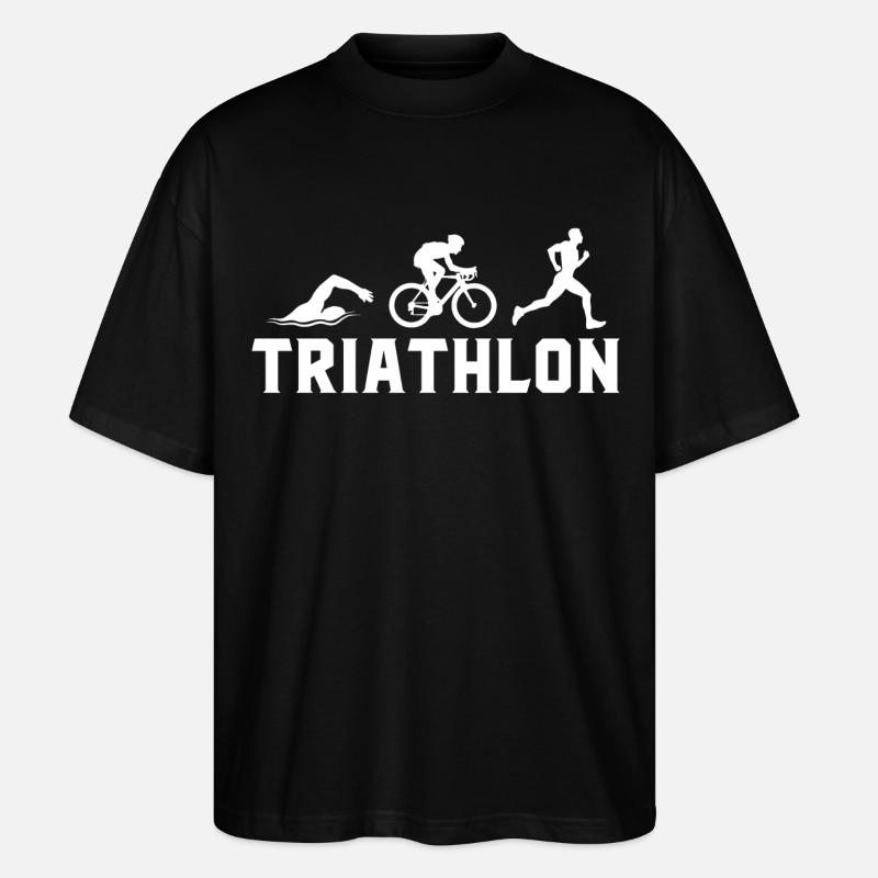 Triathlon - T-shirt bio Blaster 2.0 coupe oversize Stanley/Stella Unisexe - noir