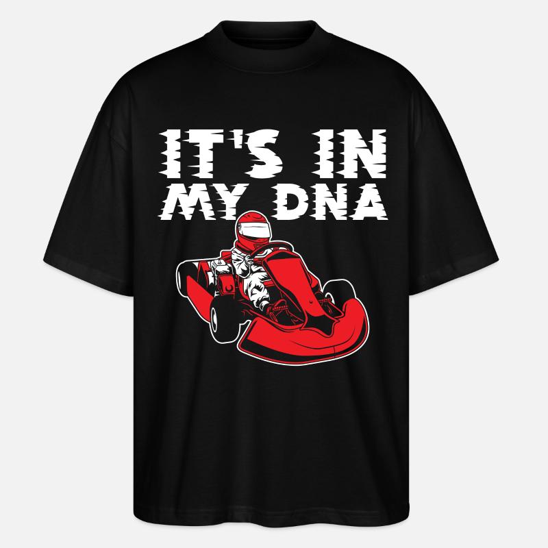 GoKart est dans mon ADN - T-shirt bio Blaster 2.0 coupe oversize Stanley/Stella Unisexe - noir