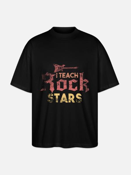 Guitar teacher gift - Stanley/Stella Oversized Unisex Organic T-shirt Blaster 2.0 - black