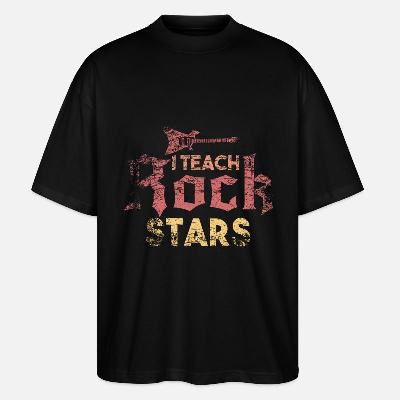 Gitarrenlehrer Geschenk - Stanley/Stella Oversized Unisex Bio T-Shirt Blaster 2.0 - Schwarz