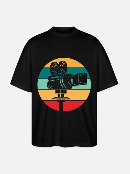 Cinéaste réalisateur réalisateur - T-shirt bio Blaster 2.0 coupe oversize Stanley/Stella Unisexe - noir