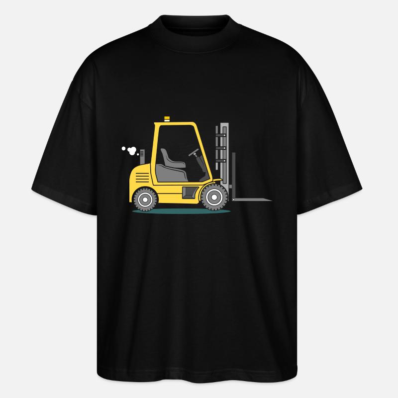 Forklift stacker - Stanley/Stella Oversized Unisex Organic T-shirt Blaster 2.0 - black