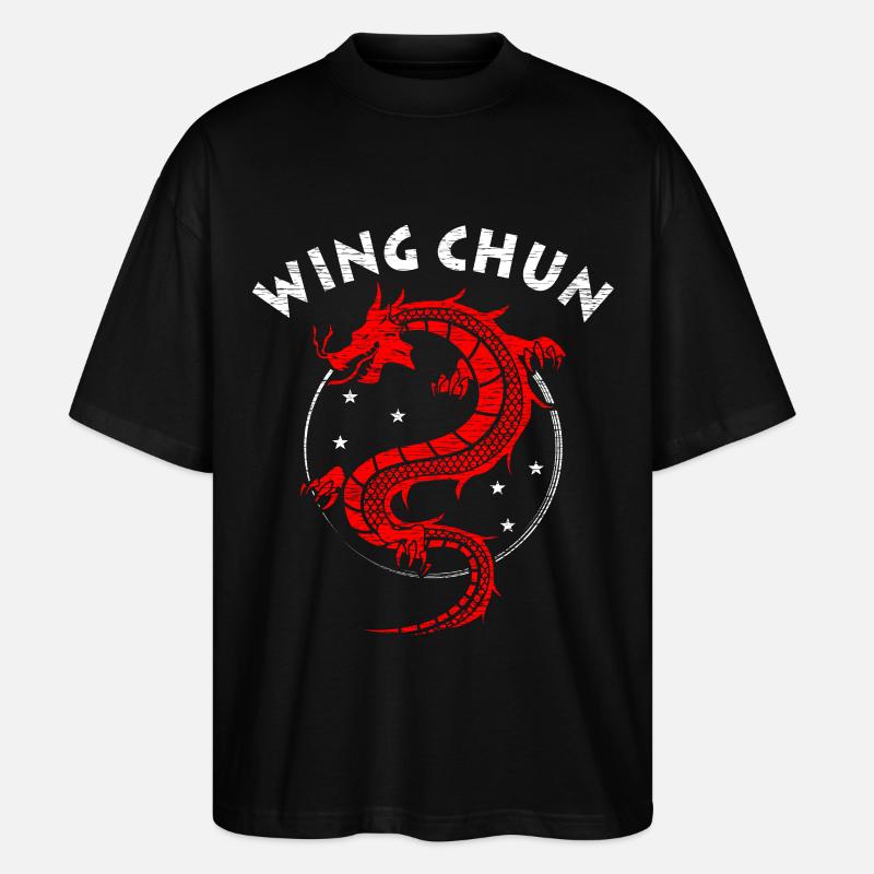 Wing Chun gift - Stanley/Stella Oversized Unisex Organic T-shirt Blaster 2.0 - black