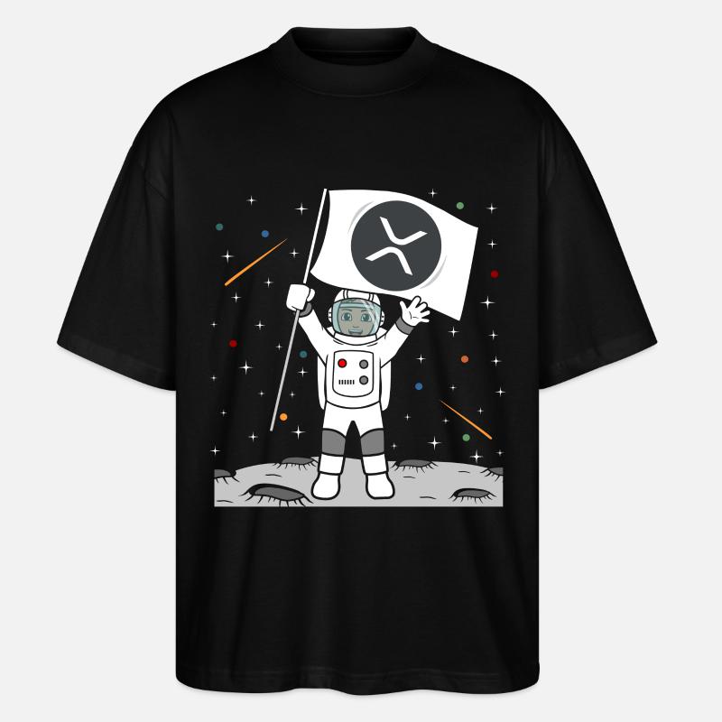 Moon XRP - Stanley/Stella Oversized Unisex Bio T-Shirt Blaster 2.0 - Schwarz