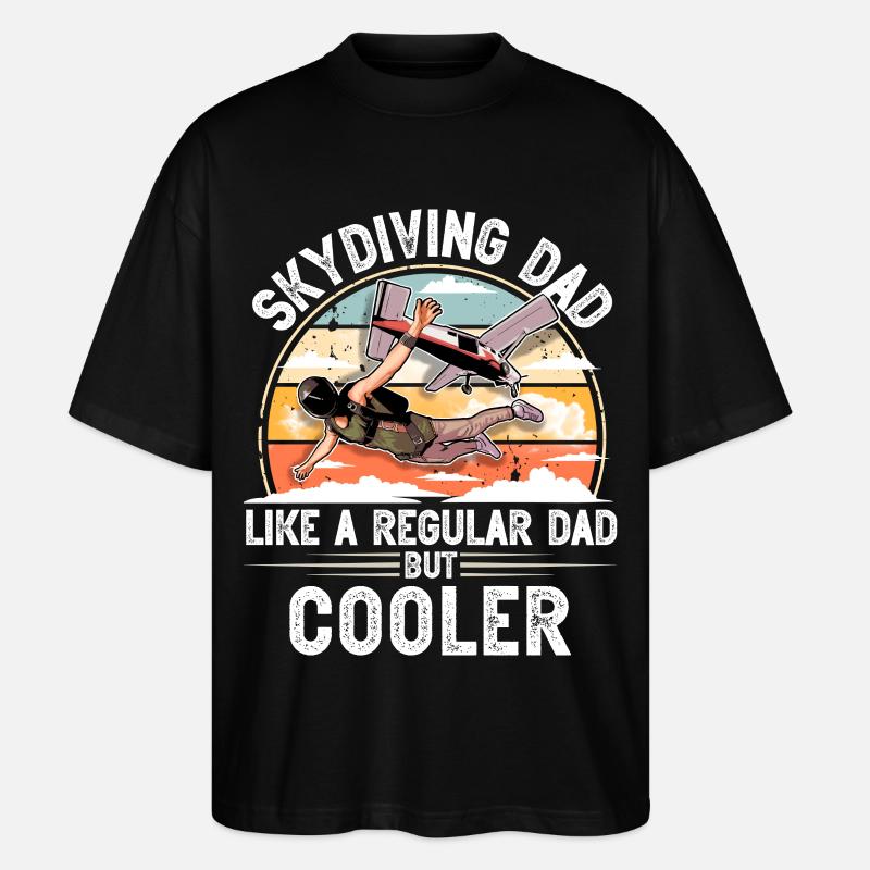 Skydiving Parachuting Parachute - Stanley/Stella Oversized Unisex Organic T-shirt Blaster 2.0 - black