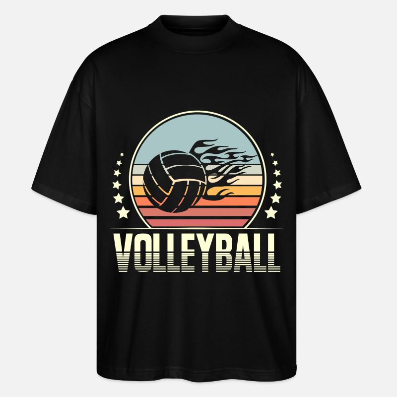 Volleyball - Stanley/Stella Oversized Unisex Bio T-Shirt Blaster 2.0 - Schwarz