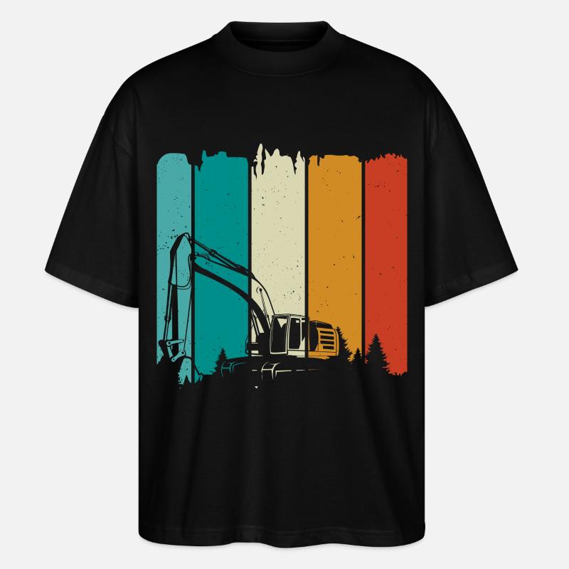 Bagger - Stanley/Stella Oversized Unisex Bio T-Shirt Blaster 2.0 - Schwarz