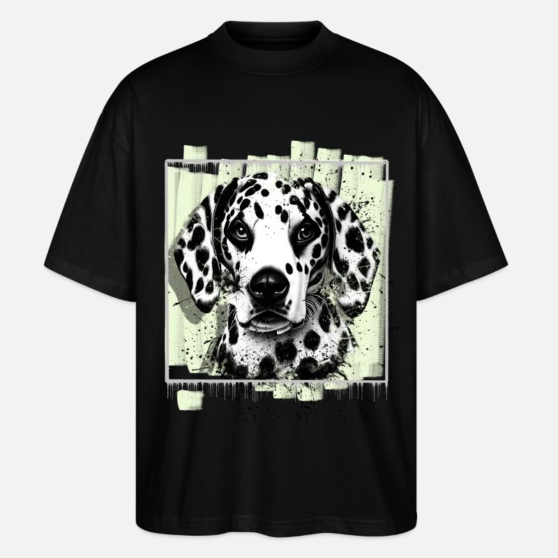 Dalmatiner - Stanley/Stella Oversized Unisex Bio T-Shirt Blaster 2.0 - Schwarz