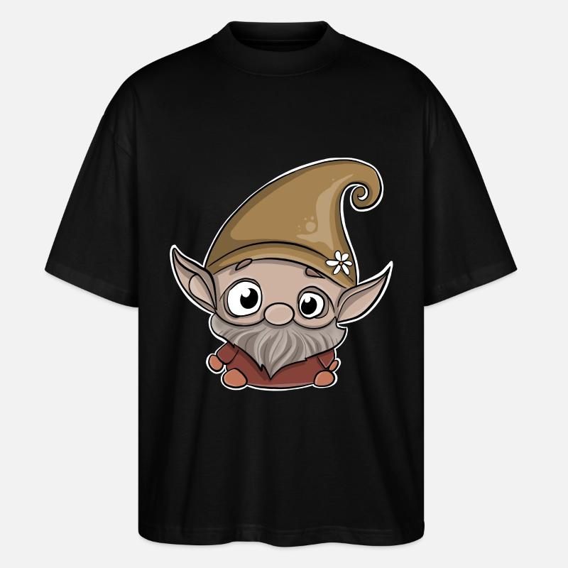 Gnome nain Gnome - T-shirt bio Blaster 2.0 coupe oversize Stanley/Stella Unisexe - noir