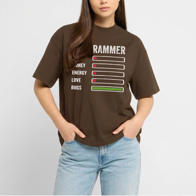 développeur humour programmeur codeur code T-shirt bio Blaster 2.0 coupe oversize Stanley/Stella Unisexe