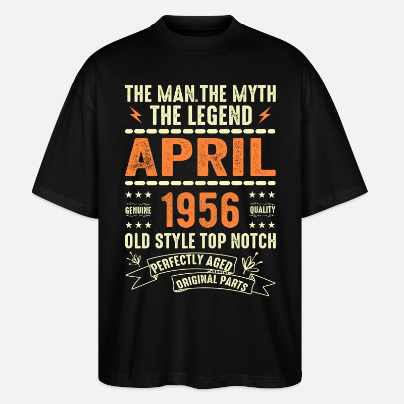 AVRIL 1956, AVRIL 1956 - T-shirt bio Blaster 2.0 coupe oversize Stanley/Stella Unisexe - noir