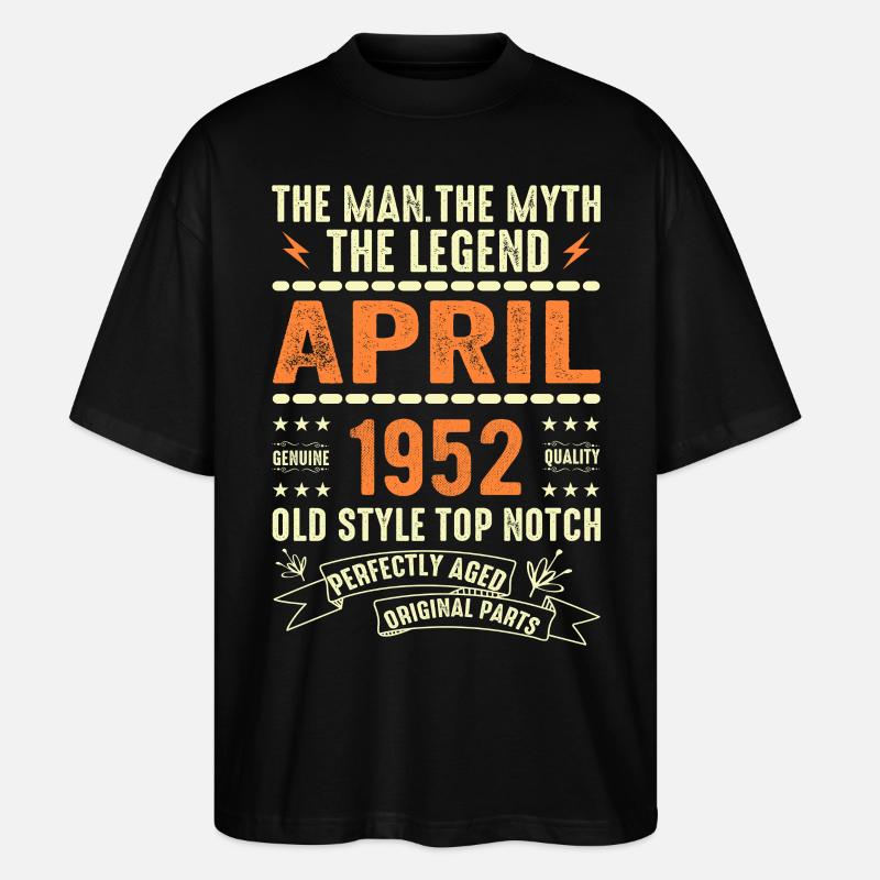 AVRIL 1952, AVRIL 1952 - T-shirt bio Blaster 2.0 coupe oversize Stanley/Stella Unisexe - noir