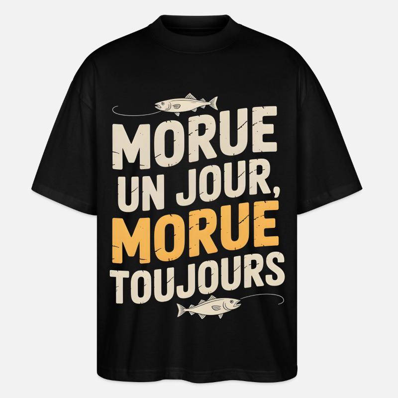 Once cod Cod - Stanley/Stella Oversized Unisex Organic T-shirt Blaster 2.0 - black