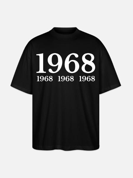 1968 - Stanley/Stella Oversized Unisex Bio T-Shirt Blaster 2.0 - Schwarz