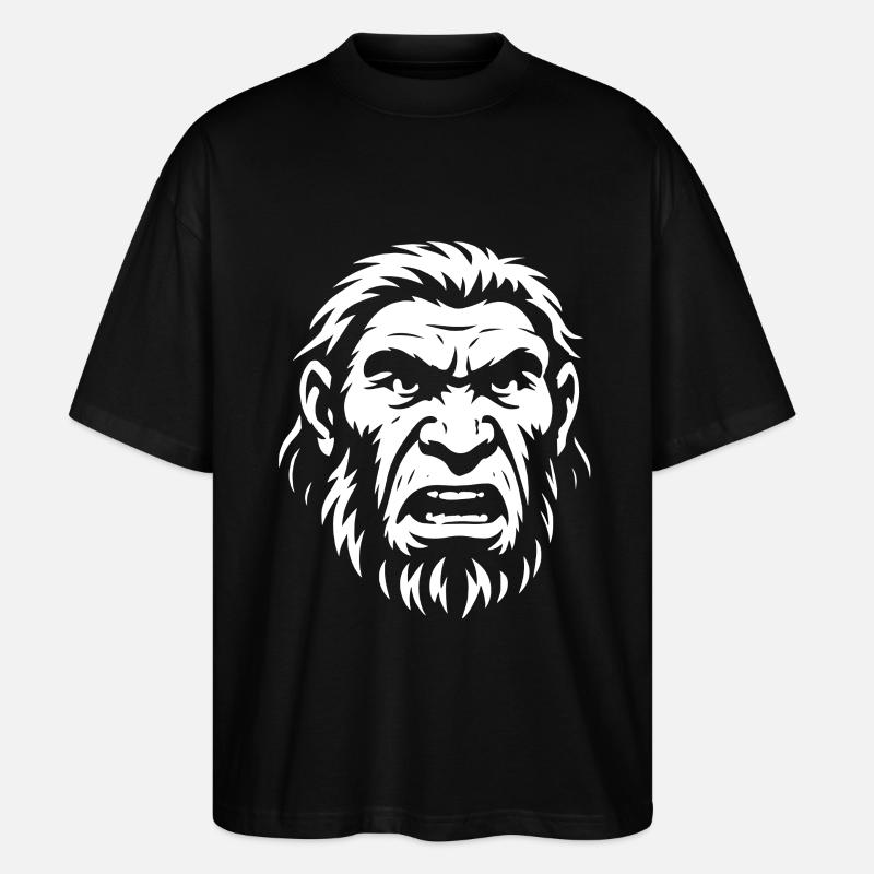 Neanderthal Costume Carnival Gift - Stanley/Stella Oversized Unisex Organic T-shirt Blaster 2.0 - black