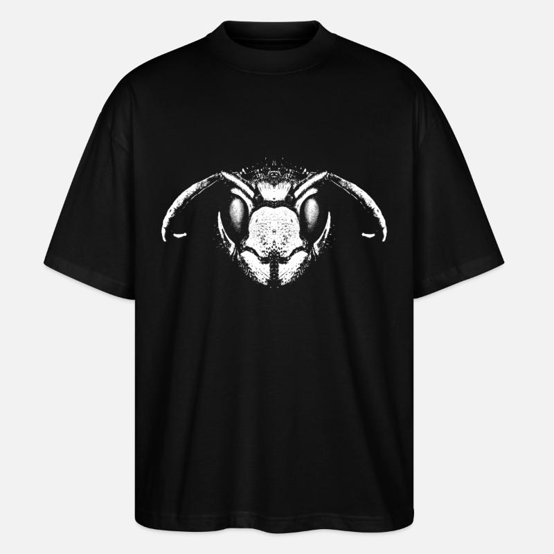 wespe / wasp - Stanley/Stella Oversized Unisex Bio T-Shirt Blaster 2.0 - Schwarz