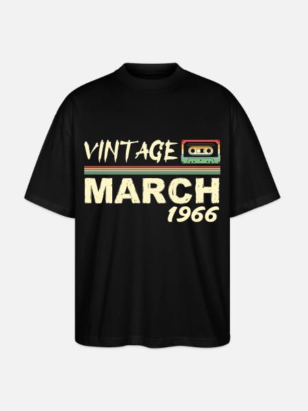 March 1966 - March 1966 - Stanley/Stella Oversized Unisex Organic T-shirt Blaster 2.0 - black