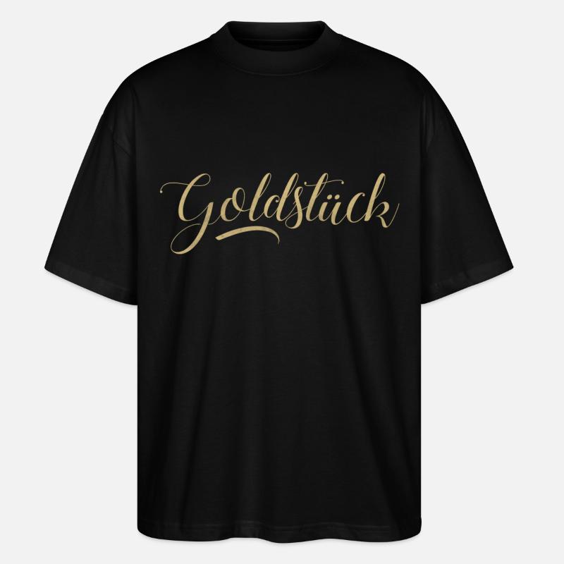 Goldstück - Stanley/Stella Oversized Unisex Bio T-Shirt Blaster 2.0 - Schwarz
