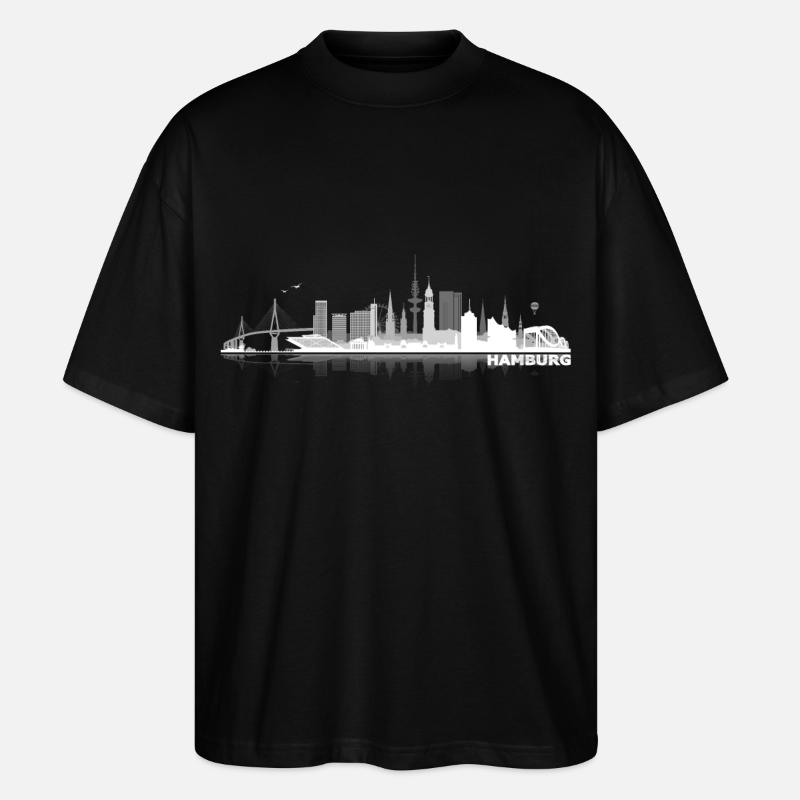waterkant05hell - T-shirt bio Blaster 2.0 coupe oversize Stanley/Stella Unisexe - noir