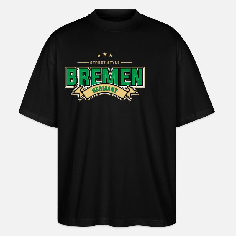 Bremen - Stanley/Stella Oversized Unisex Bio T-Shirt Blaster 2.0 - Schwarz
