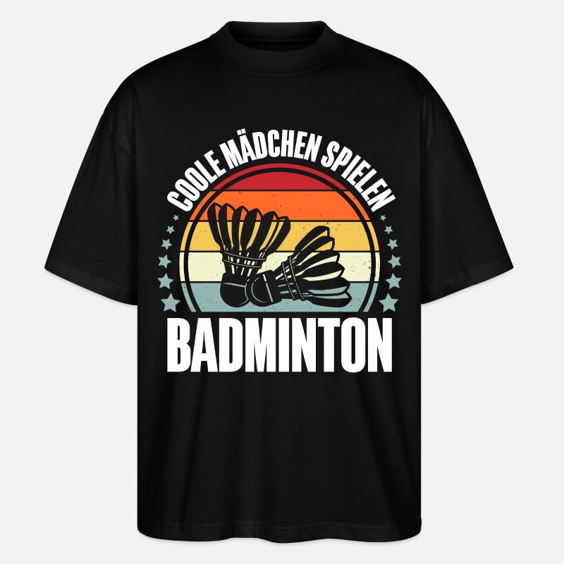 Badminton - Stanley/Stella Oversized Unisex Bio T-Shirt Blaster 2.0 - Schwarz