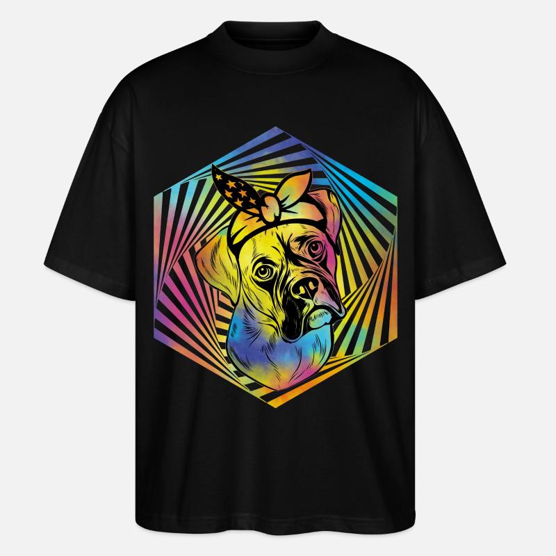 Boxer - Stanley/Stella Oversized Unisex Bio T-Shirt Blaster 2.0 - Schwarz