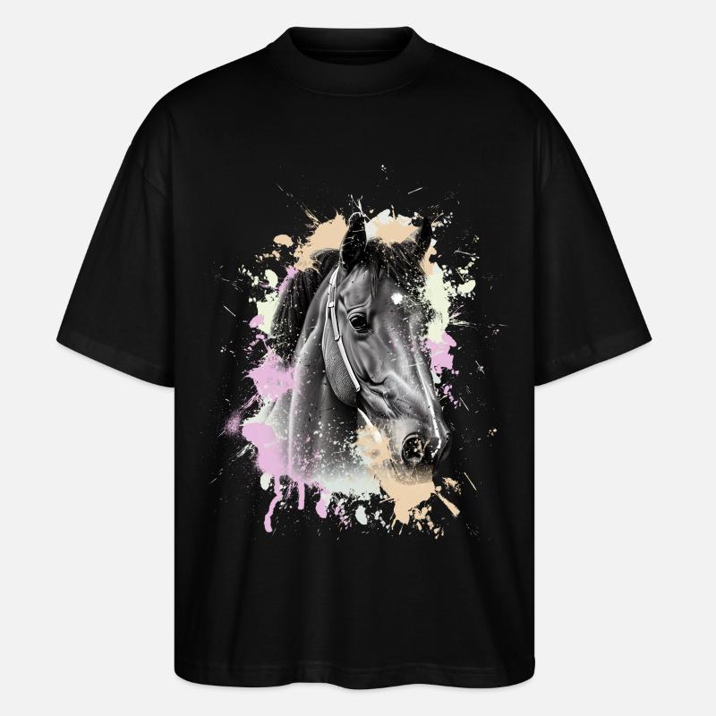 Cheval - T-shirt bio Blaster 2.0 coupe oversize Stanley/Stella Unisexe - noir