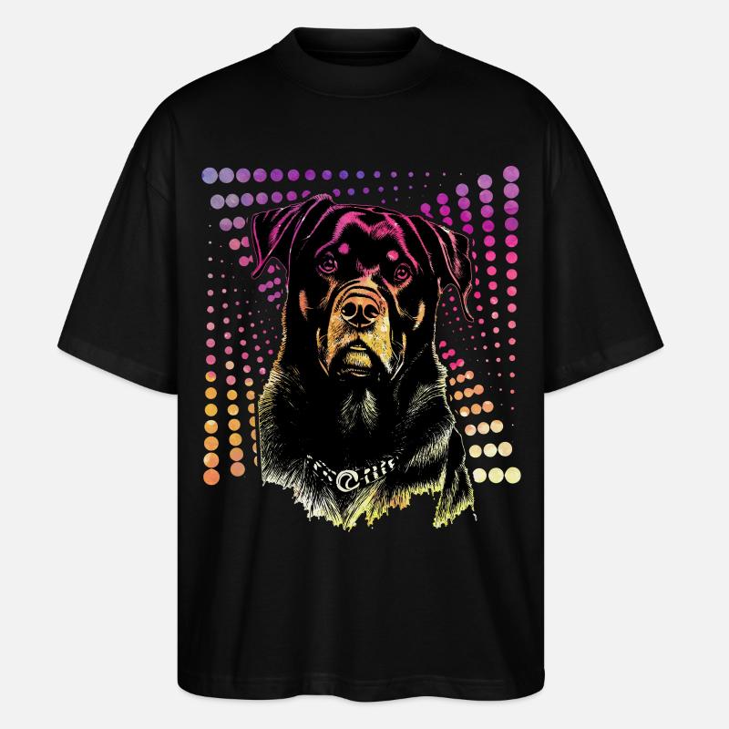 Rottweiler - Stanley/Stella Oversized Unisex Bio T-Shirt Blaster 2.0 - Schwarz
