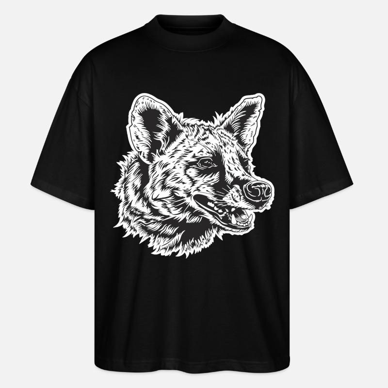 Aardwolves Aardwolf - Stanley/Stella Oversized Unisex Organic T-shirt Blaster 2.0 - black