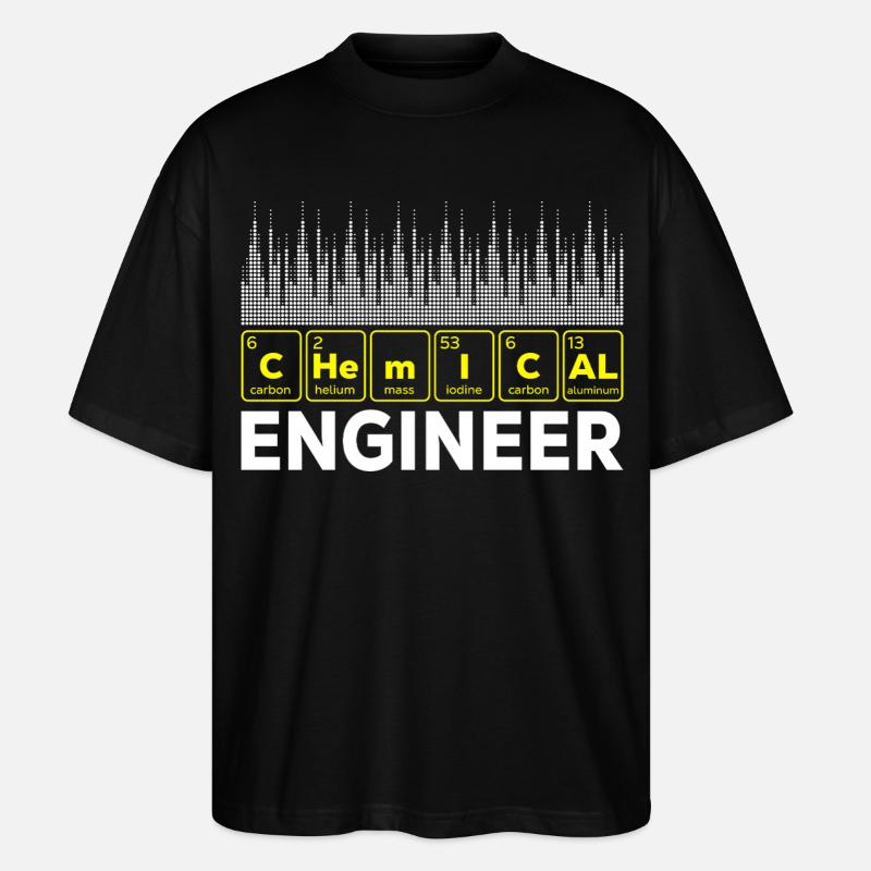 Chemical Engineer - Stanley/Stella Oversized Unisex Bio T-Shirt Blaster 2.0 - Schwarz