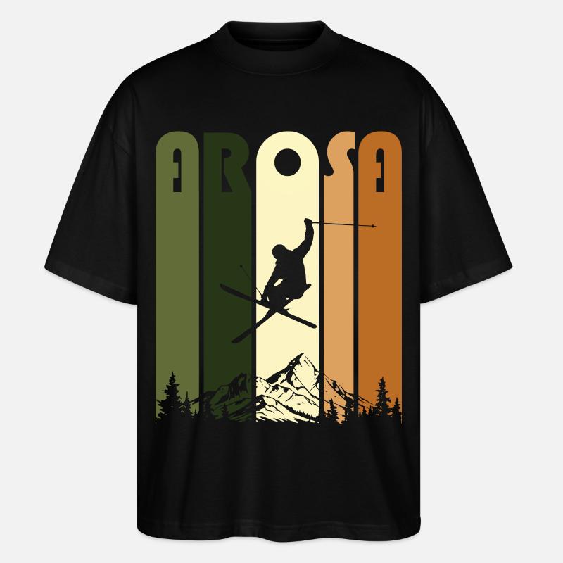 ArosaRetroGreen - Stanley/Stella Oversized Unisex Bio T-Shirt Blaster 2.0 - Schwarz