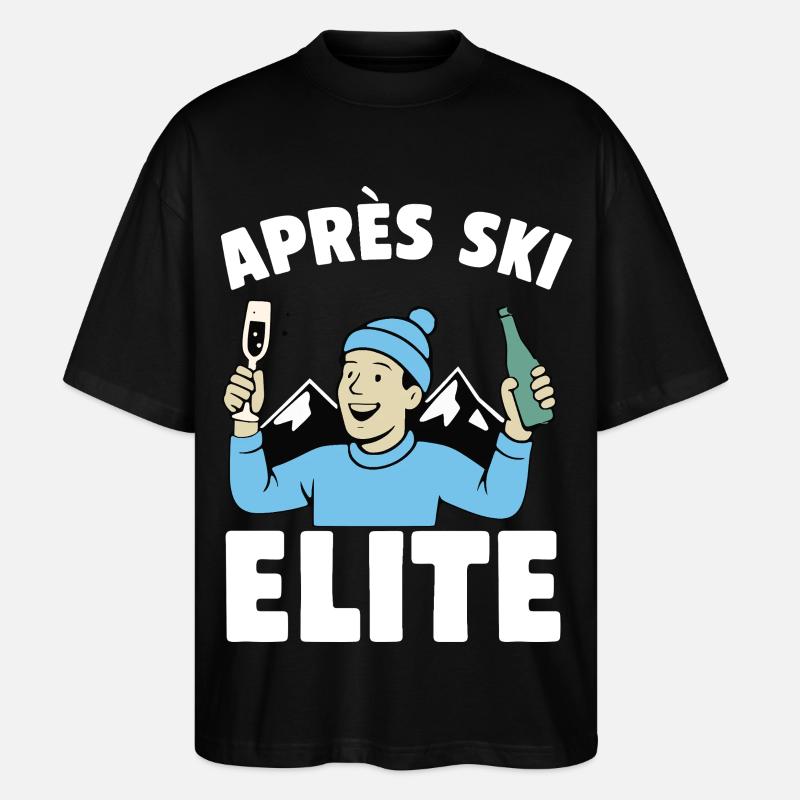 Après Ski Elite Feier - Stanley/Stella Oversized Unisex Bio T-Shirt Blaster 2.0 - Schwarz