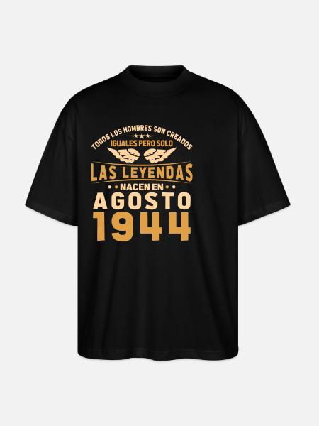The Legends August 1944 - Stanley/Stella Oversized Unisex Organic T-shirt Blaster 2.0 - black