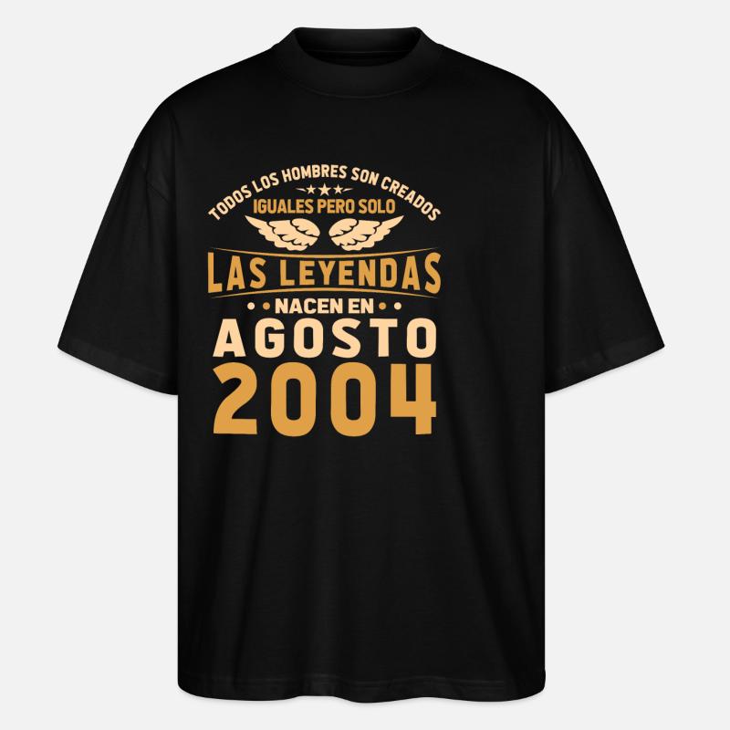 Les Légendes Août 2004 - T-shirt bio Blaster 2.0 coupe oversize Stanley/Stella Unisexe - noir