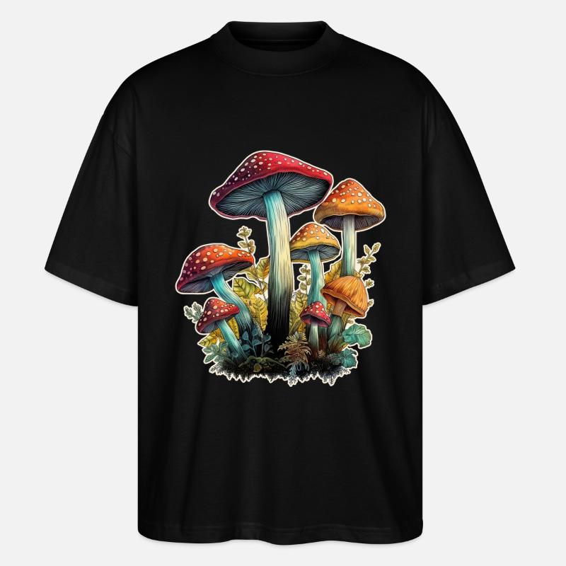 Champignons Crapaud Tabourets - T-shirt bio Blaster 2.0 coupe oversize Stanley/Stella Unisexe - noir