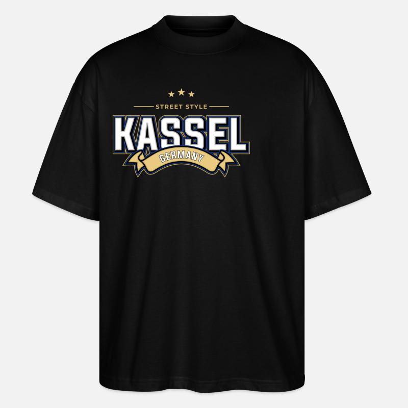 Kassel - Stanley/Stella Oversized Unisex Bio T-Shirt Blaster 2.0 - Schwarz