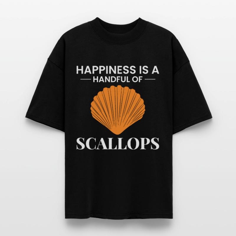 Scallop Seashells Collector Beachcomber Shellfish Stanley/Stella Oversized Unisex Organic T-shirt Blaster 2.0