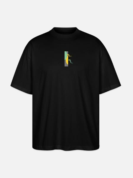 Abstraktes Design: Match - Stanley/Stella Oversized Unisex Bio T-Shirt Blaster 2.0 - Schwarz