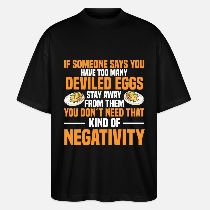 Stuffed Eggs - Proverbs - Stanley/Stella Oversized Unisex Organic T-shirt Blaster 2.0 - black