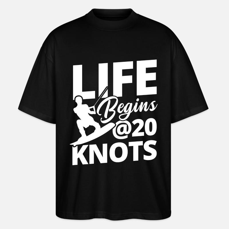 Kiteboard Knoten Kiten Kiteboarding Kiteboarder - T-shirt bio Blaster 2.0 coupe oversize Stanley/Stella Unisexe - noir