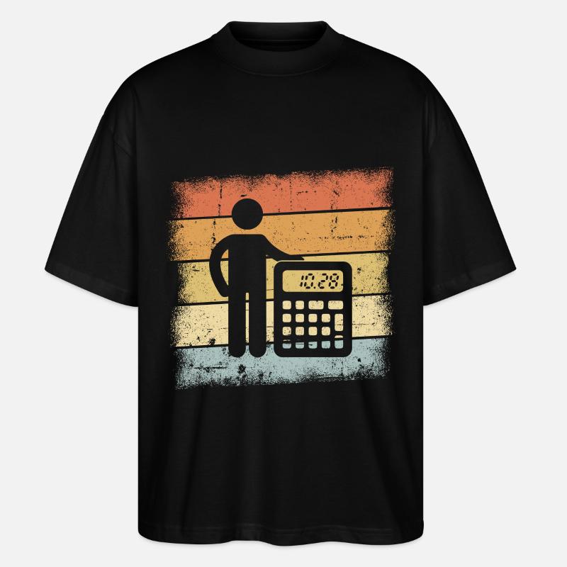 Cadeau comptable - T-shirt bio Blaster 2.0 coupe oversize Stanley/Stella Unisexe - noir