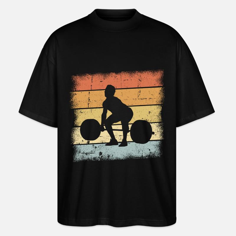 Gewichtheber Geschenk - Stanley/Stella Oversized Unisex Bio T-Shirt Blaster 2.0 - Schwarz