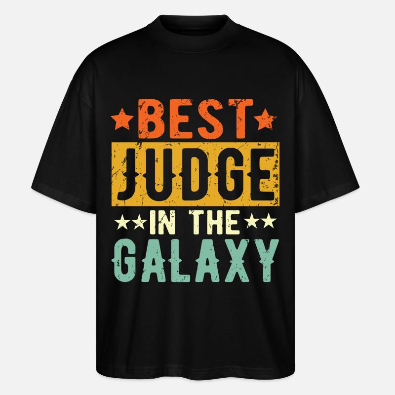 Best Judge ever Richter Geschenk - Stanley/Stella Oversized Unisex Bio T-Shirt Blaster 2.0 - Schwarz