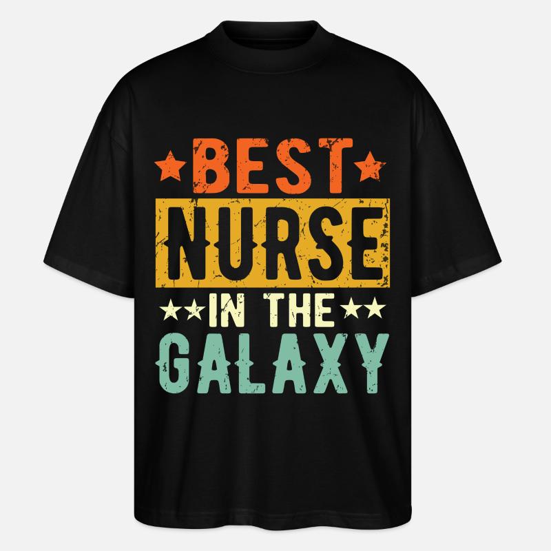 Best Krankenschwester ever Krankenschwester - Stanley/Stella Oversized Unisex Bio T-Shirt Blaster 2.0 - Schwarz