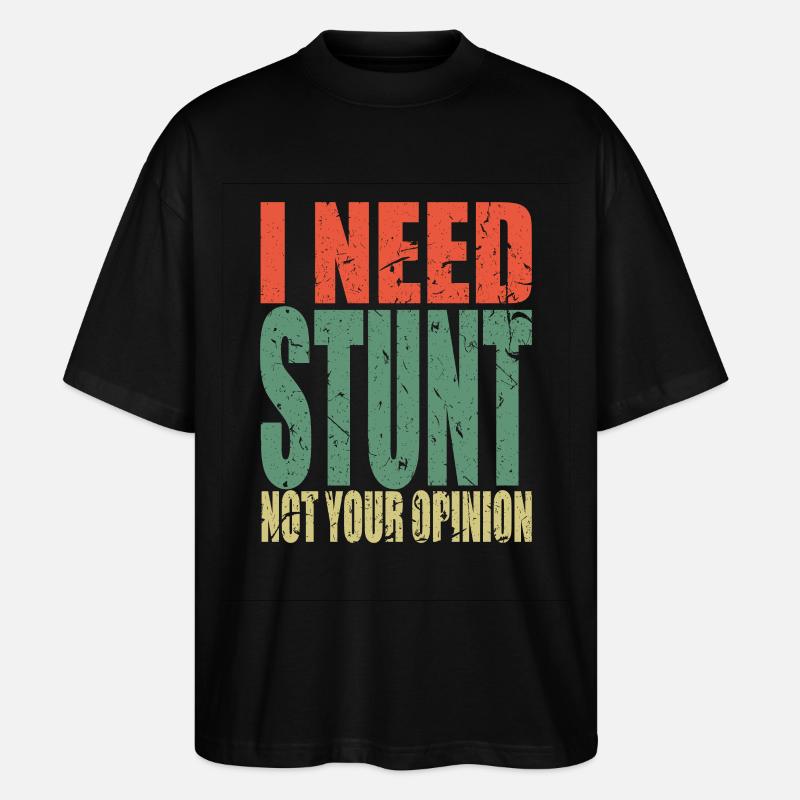 Stunt Spruch lustig - Stanley/Stella Oversized Unisex Bio T-Shirt Blaster 2.0 - Schwarz